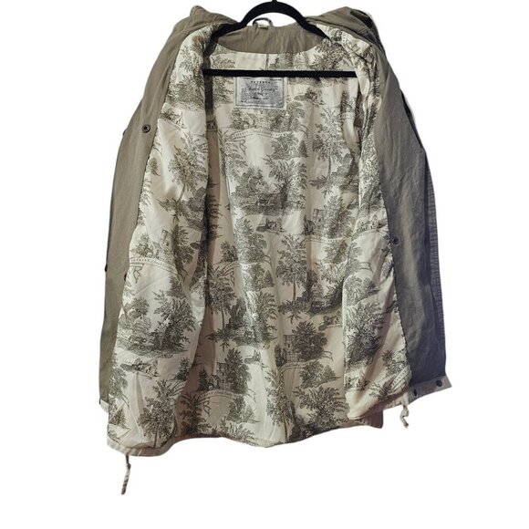 Express French Country Vintage Double Breasted Cream Utility Jacket - Picture 7 of 10